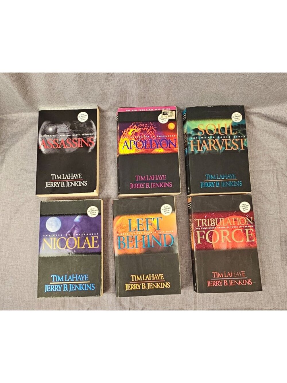 Left Behind Series Paperbacks By Tim LaHaye & Jerry B. Jenkins - Lot Of 6 Books